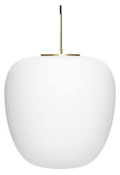 Lampa Wisząca Hübsch, Muse, ściemnialny, biały, salon, szkło, skandynawski