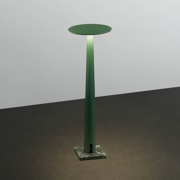 Lampa Stołowa Nemo Lighting, Portofino, ściemnialny, zielony, salon, aluminium, nowoczesny