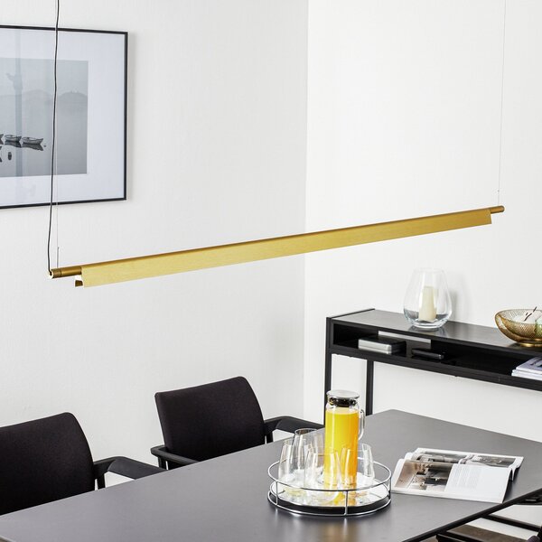 Lampa Wisząca Luceplan, Compendium, ściemnialny, złoty | mosiężny, salon, metal, design