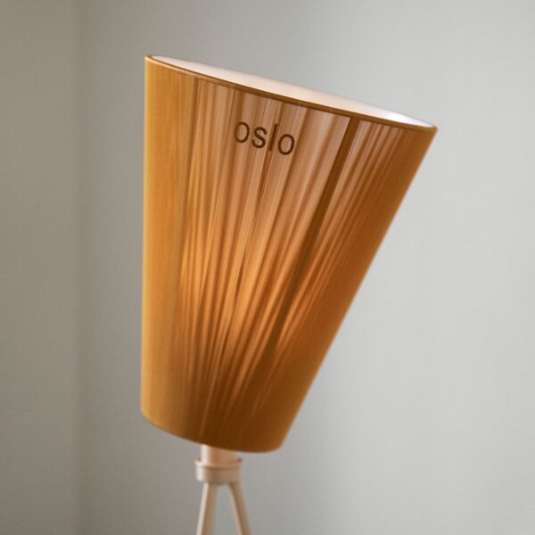 Lampa Podłogowa Northern, Oslo Wood, ściemnialny, salon, tkanina | tekstylia, design