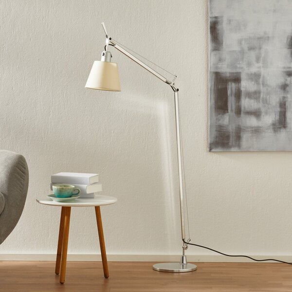 Lampa Podłogowa Artemide, Tolomeo, biały, salon, metal, design