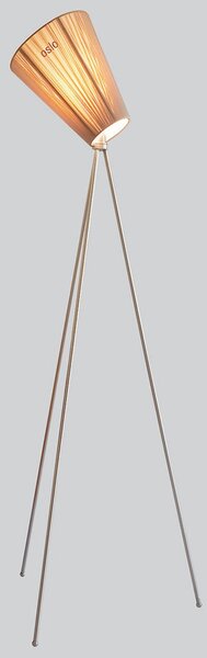 Lampa Podłogowa Northern, Oslo Wood, ściemnialny, beżowy, salon, tkanina | tekstylia, design