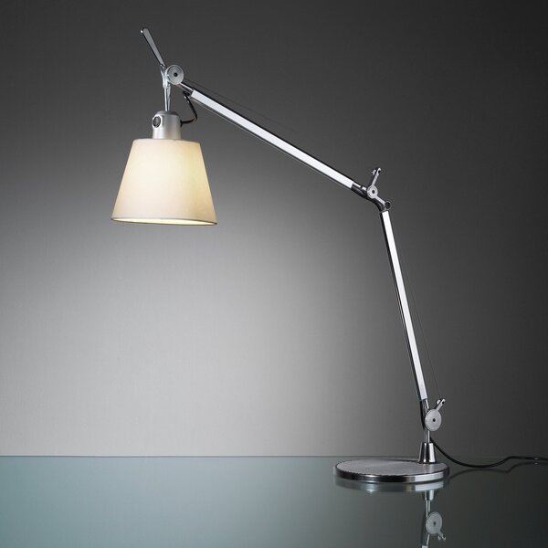 Lampa Stołowa Artemide, Tolomeo Basculante, metaliczny, gabinet | pracownia, metal, design