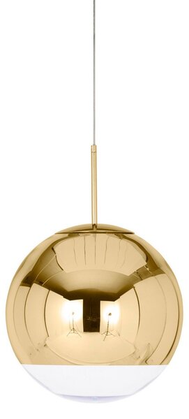 Lampa Wisząca Tom Dixon, Mirror Ball, ściemnialny, złoty | mosiężny, salon, tworzywo sztuczne, design