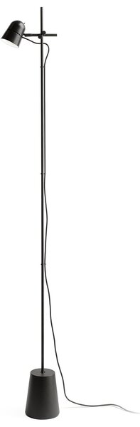 Lampa Podłogowa Luceplan, Counterbalance, ściemnialny, czarny, salon, metal, design