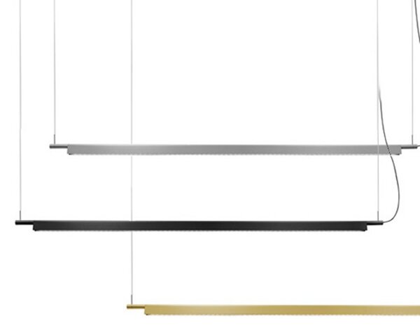 Lampa Wisząca Luceplan, Compendium, ściemnialny, czarny, salon, metal, design