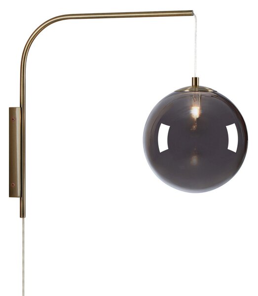Lampa Ścienna Markslöjd, Dione, złoty | mosiężny, salon, metal