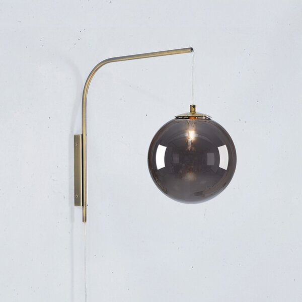 Lampa Ścienna Markslöjd, Dione, złoty | mosiężny, salon, metal