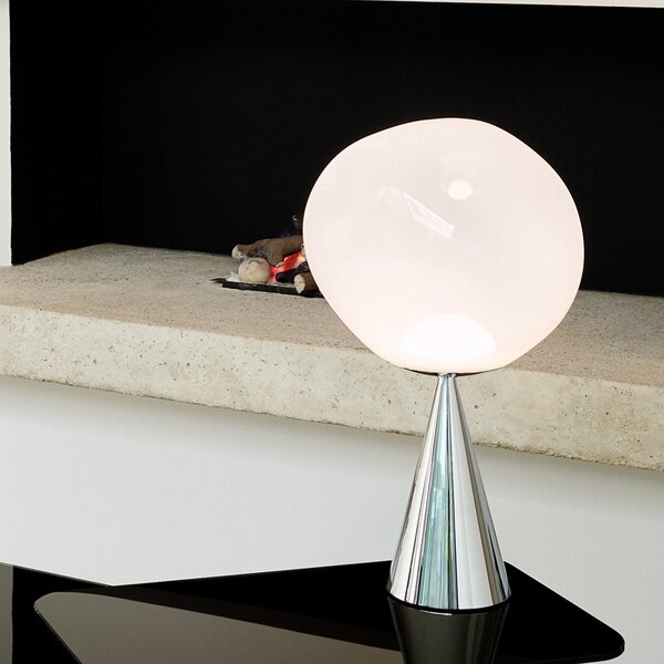Lampa Stołowa Tom Dixon, Melt Cone Fat, ściemnialny, metaliczny, salon, tworzywo sztuczne, design