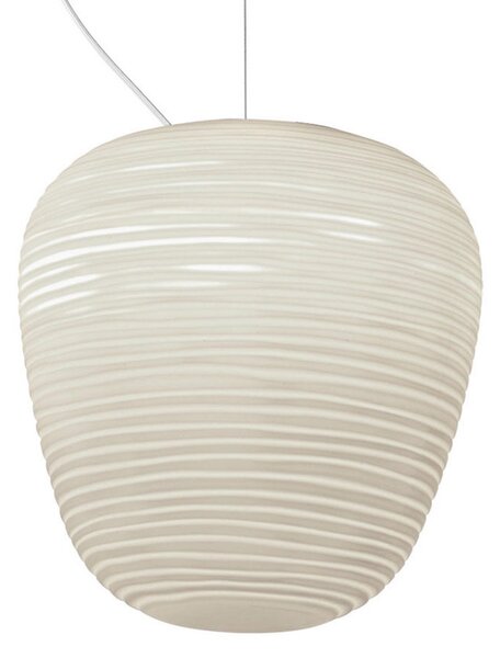 Lampa Wisząca Foscarini, Rituals 3, ściemnialny, biały, salon, szkło, design