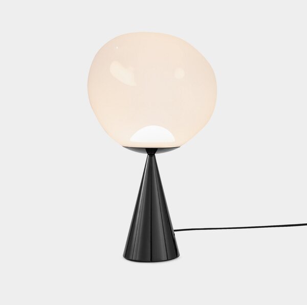 Lampa Stołowa Tom Dixon, Melt Cone Fat, ściemnialny, czarny, salon, metal, design