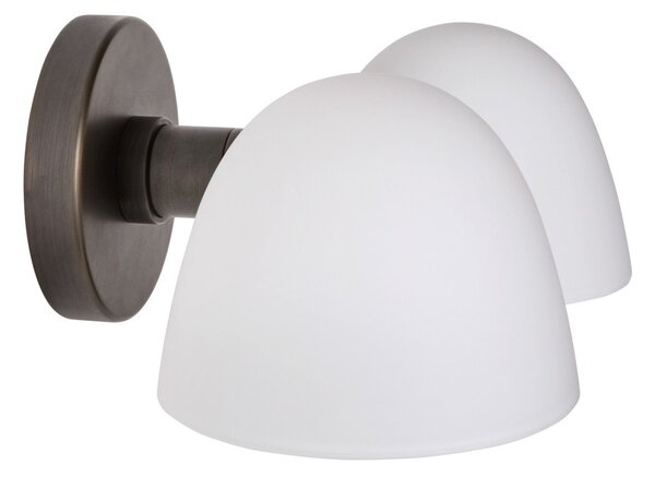 Lampa Ścienna Made By Hand, Fuse Double, ściemnialny, biały, salon, szkło, design