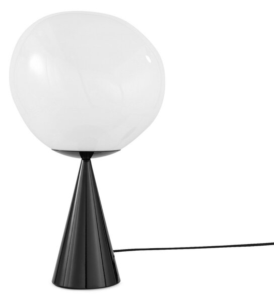 Lampa Stołowa Tom Dixon, Melt Cone Fat, ściemnialny, czarny, salon, metal, design