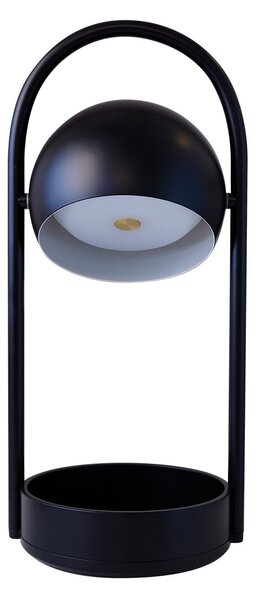 Lampa Stołowa FRANDSEN, Ball Portable, ściemnialny, czarny, salon, metal