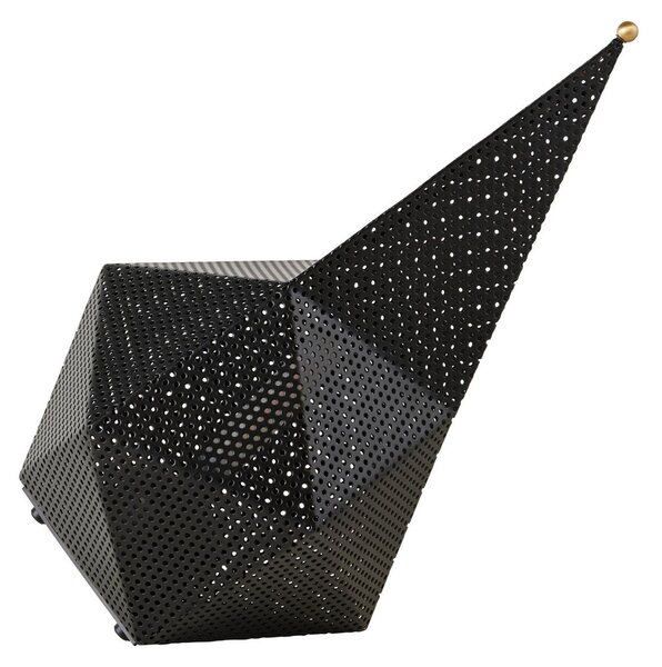 Zewnętrzna Lampa GUBI, Bagdad, ściemnialny, czarny, taras, metal, nowoczesny