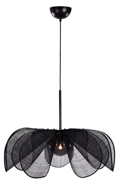 Lampa Wisząca Markslöjd, Styrka, ściemnialny, czarny, salon, tkanina | tekstylia
