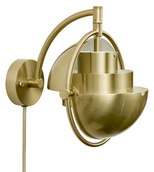 Lampa Ścienna GUBI, Multi-Lite, ściemnialny, złoty | mosiężny, salon, mosiądz, design