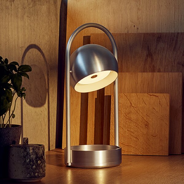 Lampa Stołowa FRANDSEN, Ball Portable, ściemnialny, metaliczny, salon, metal