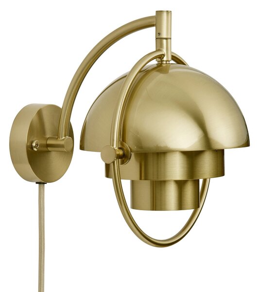 Lampa Ścienna GUBI, Multi-Lite, ściemnialny, złoty | mosiężny, salon, mosiądz, design