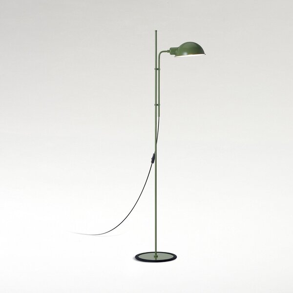 Lampa Podłogowa MARSET, Funiculí, zielony, salon, metal, design