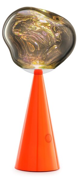 Zewnętrzna Lampa Tom Dixon, Melt, ściemnialny, czerwony, taras, tworzywo sztuczne, design