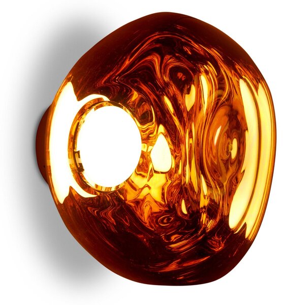 Lampa Ścienna Tom Dixon, Melt Surface Mini, ściemnialny, miedziany, salon, tworzywo sztuczne, design