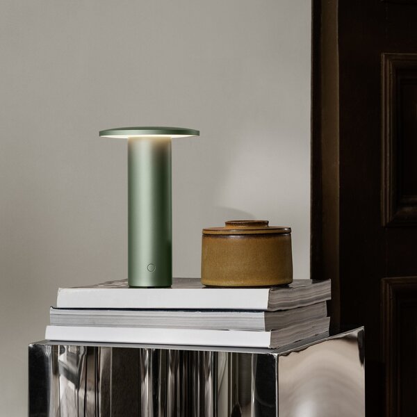 Lampa Stołowa FRITZ HANSEN, Solae, ściemnialny, zielony, salon, aluminium, nowoczesny