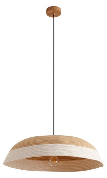 Lampa Wisząca Lindby, Caliva, beżowy, jadalnia, tkanina | tekstylia, nowoczesny