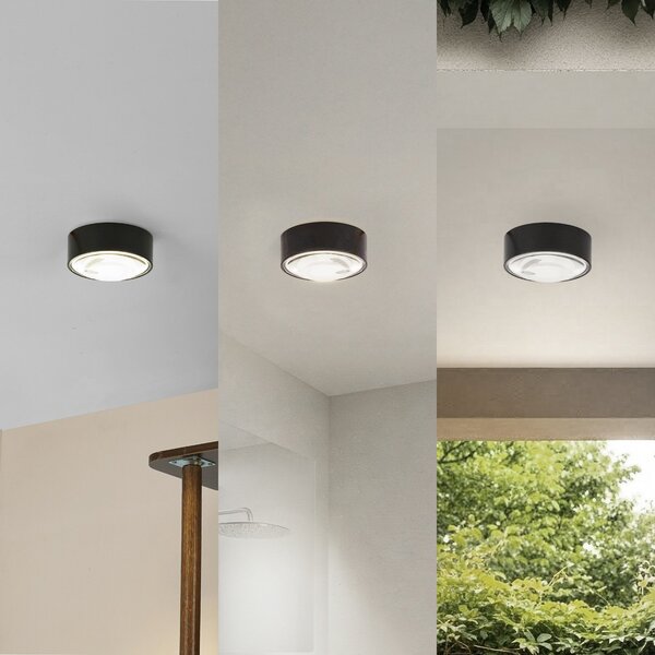 Lampa Sufitowa Lindby, Siaka, łazienka, aluminium, nowoczesny