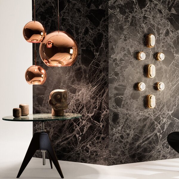 Lampa Wisząca Tom Dixon, Copper Round, ściemnialny, miedziany, salon, tworzywo sztuczne, design