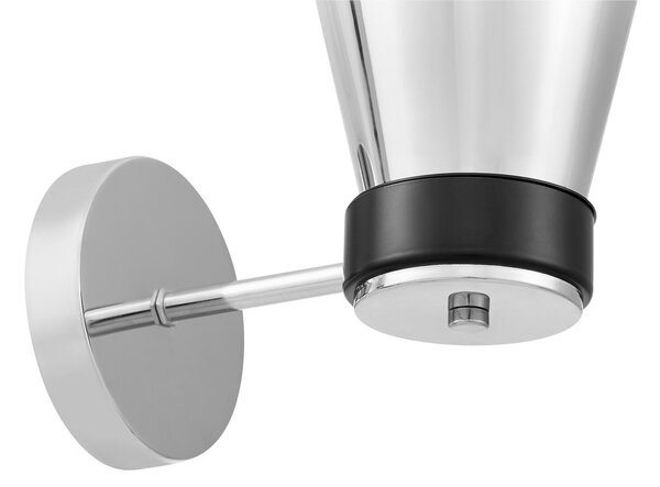 LAMPA ŚCIENNA KINKIET NOWOCZESNY CHROMOWANY FABRO W1