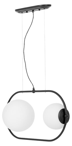 NOWOCZESNA PODWÓJNA LAMPA WISZĄCA CZARNA PANARI PRO