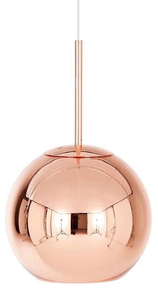 Lampa Wisząca Tom Dixon, Copper Round, ściemnialny, miedziany, salon, tworzywo sztuczne, design