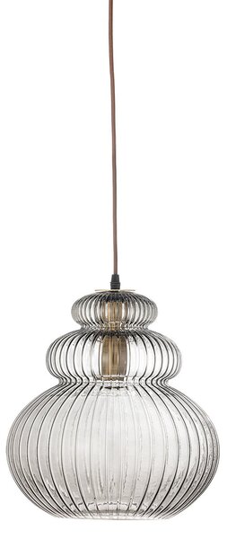 Lampa Wisząca Bloomingville, Sybia, ściemnialny, szary, salon, szkło