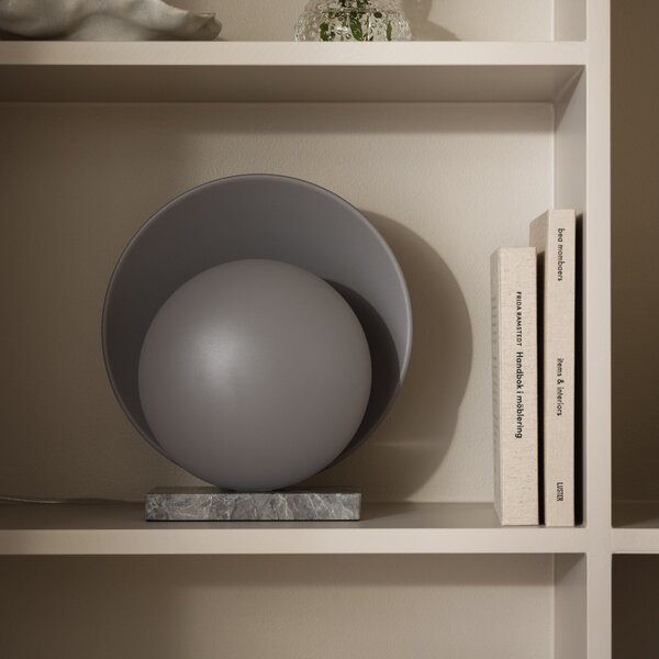 Lampa Stołowa Globen Lighting, ORBIT, szary, salon, kamień, design