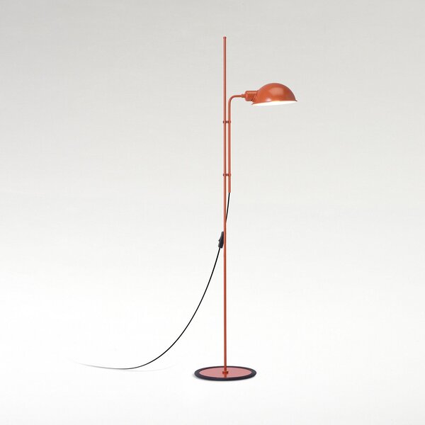 Lampa Podłogowa MARSET, Funiculí, pomarańczowy, salon, metal, design