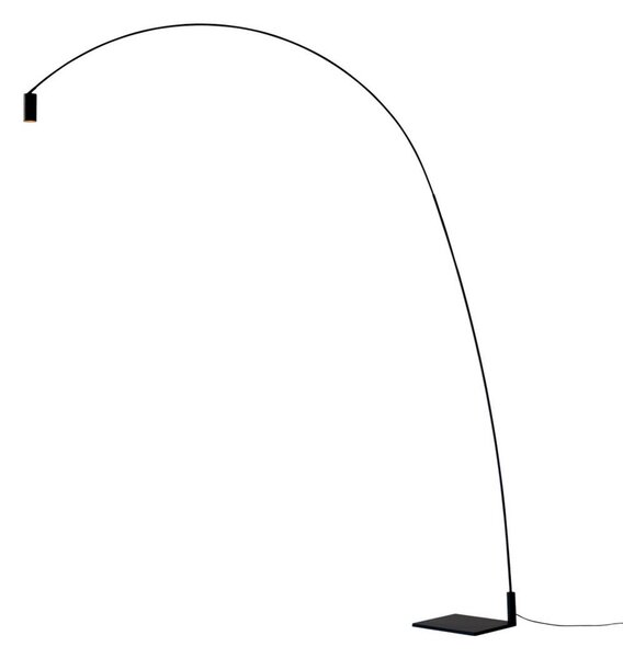 Lampa Podłogowa Nemo Lighting, Fox, ściemnialny, czarny, salon, metal, nowoczesny