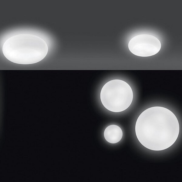 Lampa Ścienna Artemide, Itka, ściemnialny, biały, salon, szkło, nowoczesny