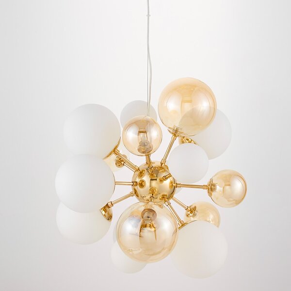 LAMPA WISZĄCA NOWOCZESNA ZŁOTA GALAKSIDA W10