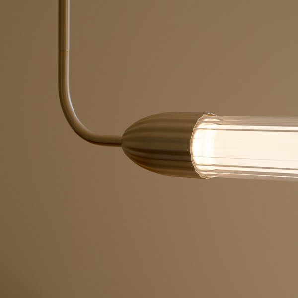 Lampa Wisząca UMAGE, LEMON SQUEEZE LINEAR, ściemnialny, złoty | mosiężny, jadalnia, metal, design