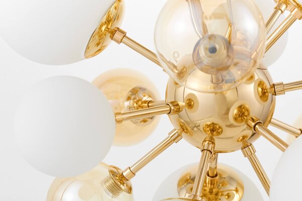 LAMPA WISZĄCA NOWOCZESNA ZŁOTA GALAKSIDA W10