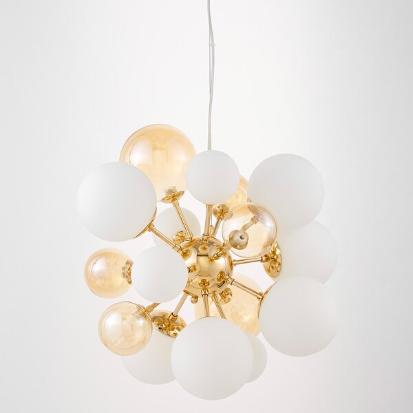 LAMPA WISZĄCA NOWOCZESNA ZŁOTA GALAKSIDA W10