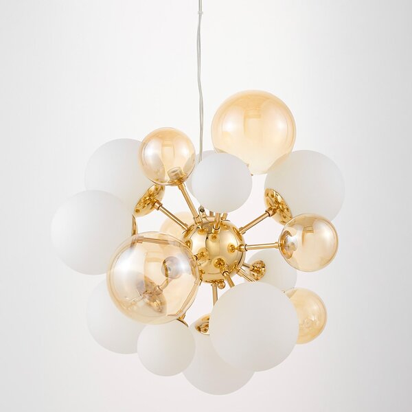 LAMPA WISZĄCA NOWOCZESNA ZŁOTA GALAKSIDA W10