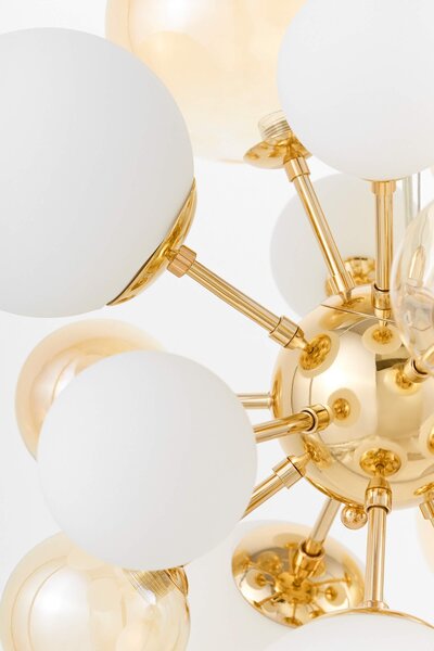 LAMPA WISZĄCA NOWOCZESNA ZŁOTA GALAKSIDA W10