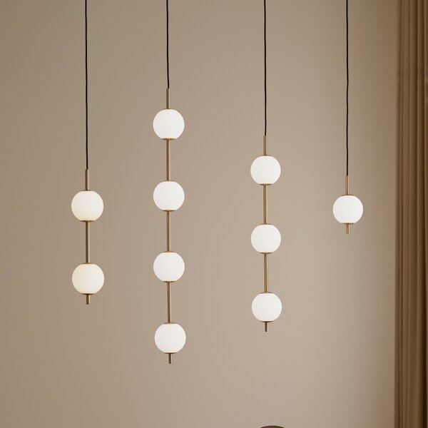 Lampa Wisząca UMAGE, Audrey, ściemnialny, złoty | mosiężny, salon, metal, design