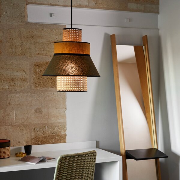 Lampa Wisząca MARKET SET, Singapour ML, ściemnialny, wielokolorowy, salon, tkanina | tekstylia, design