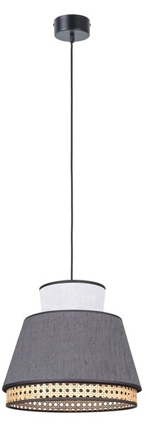 Lampa Wisząca MARKET SET, Singapour XM, ściemnialny, czarny, salon, tkanina | tekstylia, design