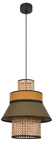 Lampa Wisząca MARKET SET, Singapour XML, ściemnialny, zielony, salon, tkanina | tekstylia, design