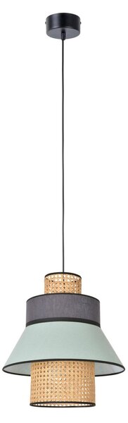 Lampa Wisząca MARKET SET, Singapour XML, ściemnialny, zielony, salon, tkanina | tekstylia, design