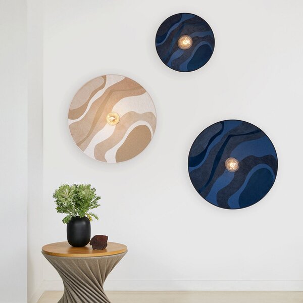 Lampa Ścienna MARKET SET, Sonia Laudet, ściemnialny, beżowy, salon, tkanina | tekstylia, design